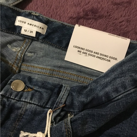 NWT Good American GOOD LEGS Short High Rise Skinny Jean -12/31 - Picture 4 of 6